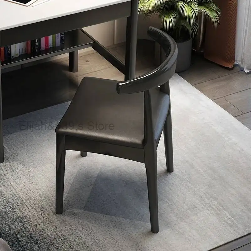 Envío Gratis Sillas de comedor nórdicas muebles de dormitorio de cuero Sillas de comedor diseño de salón Sillas juego de mesa de comedor muebles