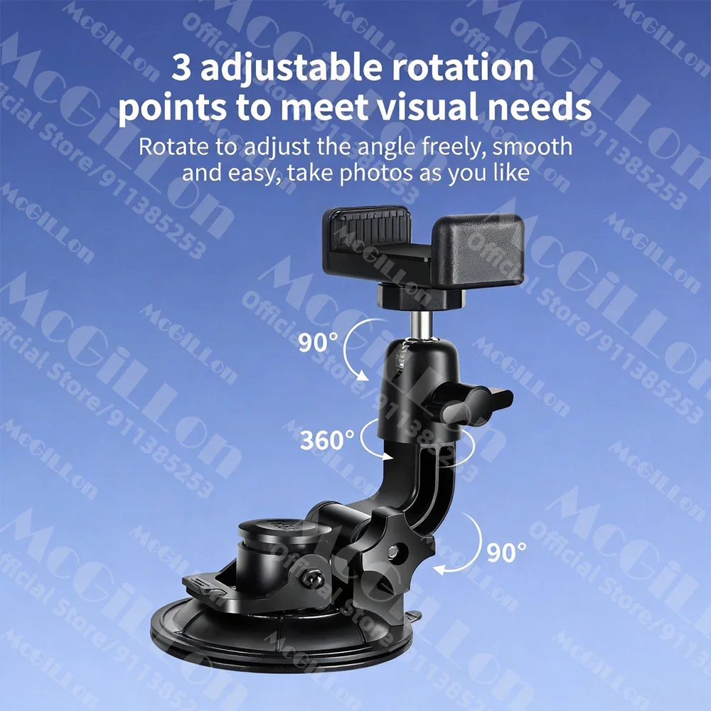 Auto-Saugnapf-Handyhalterung 360° ° Universelle Drehbare Armaturenbrett- und Windschutzscheiben-Handyhalterung für iPhone Samsung Android Smartphone GPS – Detail 5