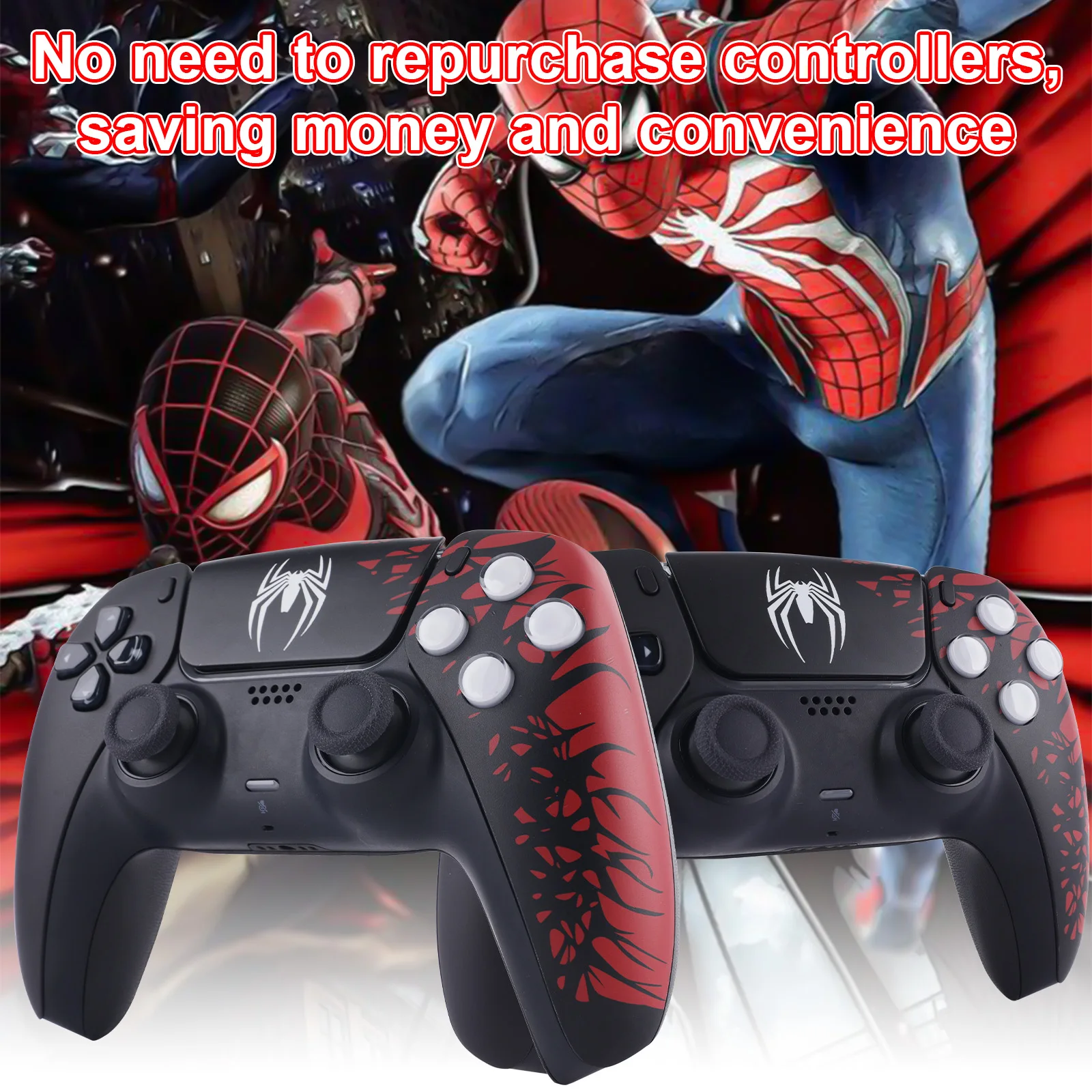 Limited spider For PS5 Controller Shell Touchpad Gamepad Replacement Front Back Case Touchpad Cover BDM-010/020/030/040/050