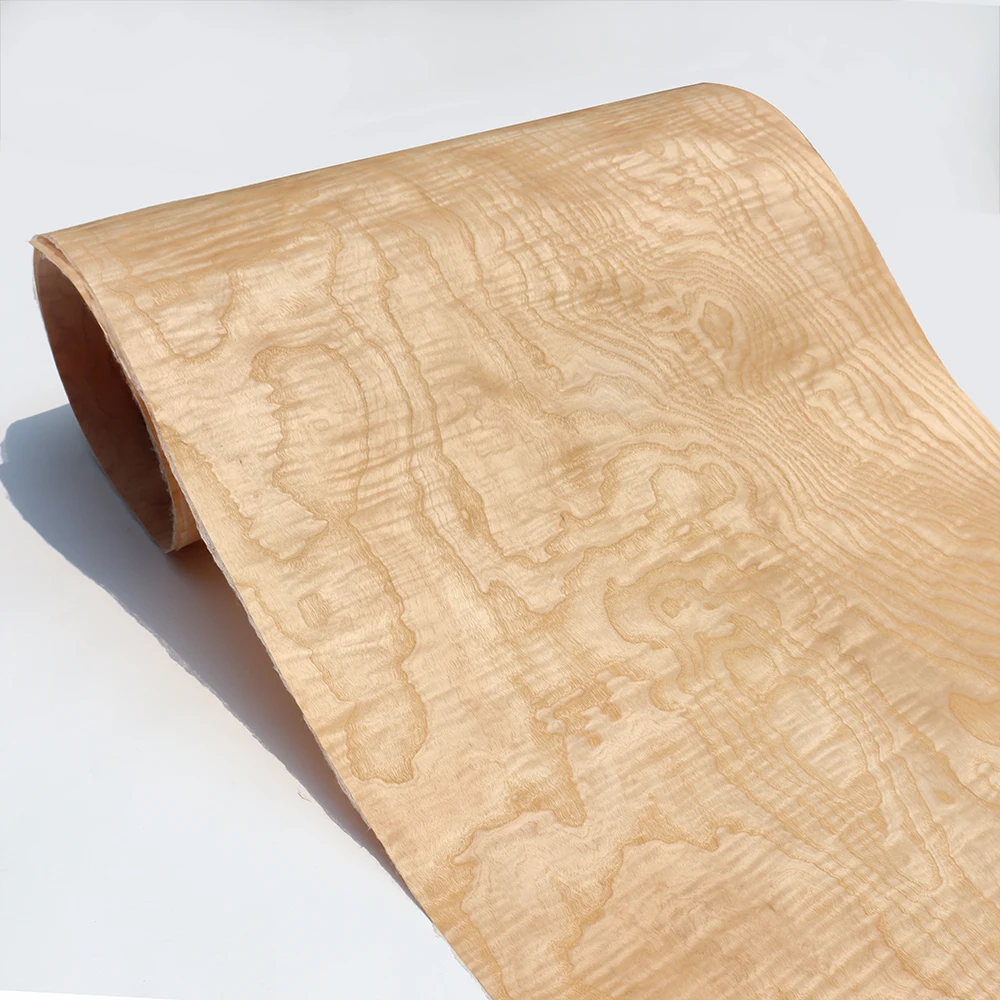 

American Ash Swirl Natural Wood Veneers Flooring DIY Furniture Natural Material Doors Skin Size 250x15cm Vertical Veneer