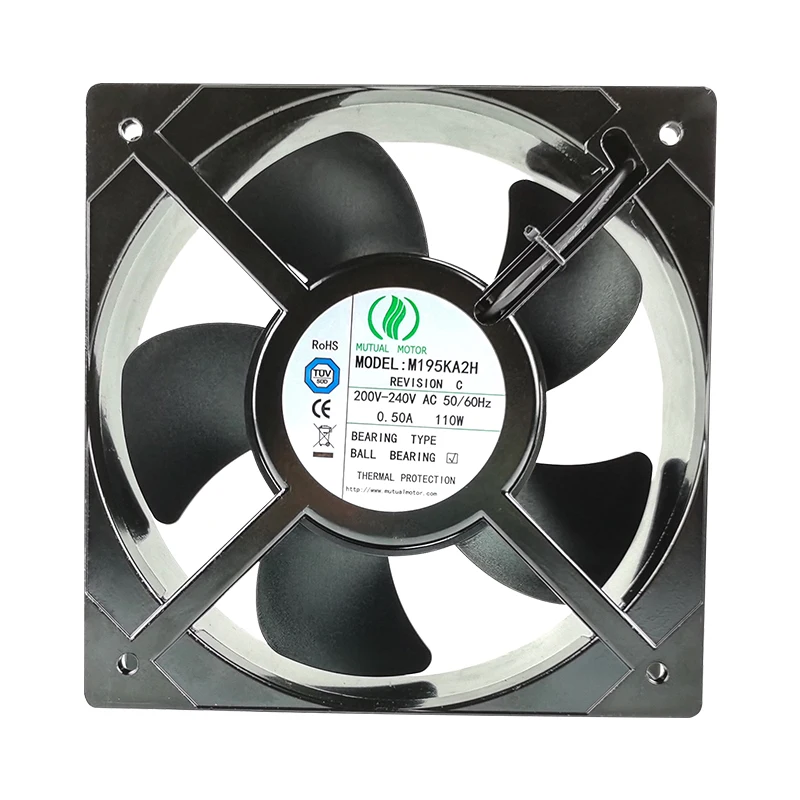 M195KA2H 20572 205x250x72mm AC 220V 0.5A Industrial Equipment Cabinet Heat Dissipation Fan