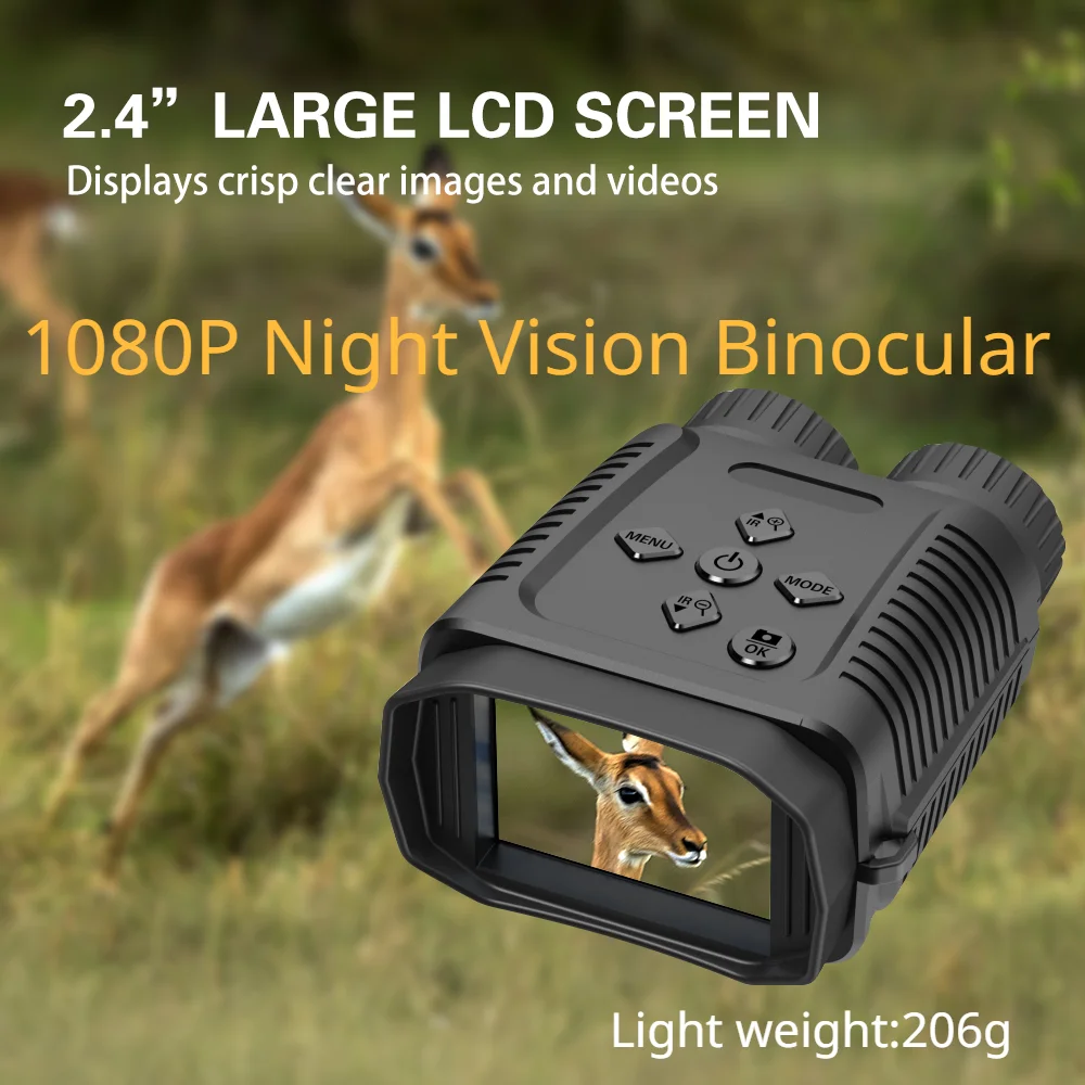 

Mini 1080P Night Vision Binoculars Device 8X Zoom Digital Infrared Goggles 300M Outdoor Hunting Observation Camping Telescope