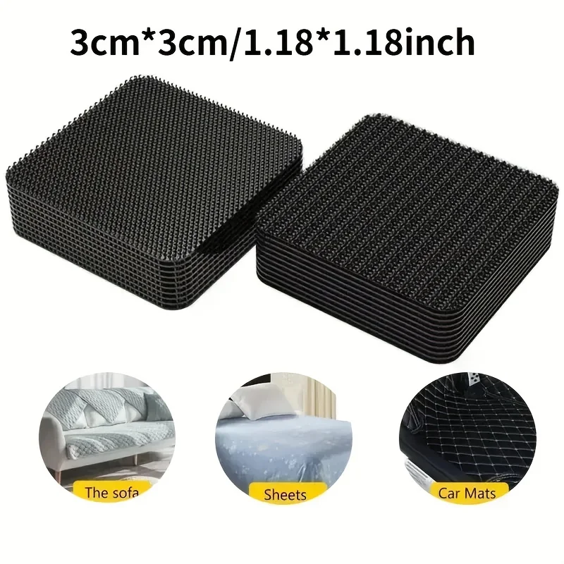 10 Stück starke selbstklebende Klettverschlüsse Rechteckige Nylon-Aufkleber Klebeband mit starkem Kleber für DIY-Bastelarbeiten Selbstklebende Nylonaufkleber Stark haftender Klettverschluss Starkes Befestigungsband – Detail 6