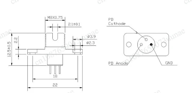 Teaching of PIN Tube Plug-in Photodiode Detector FC/APC Head for Photoelectric Conversion