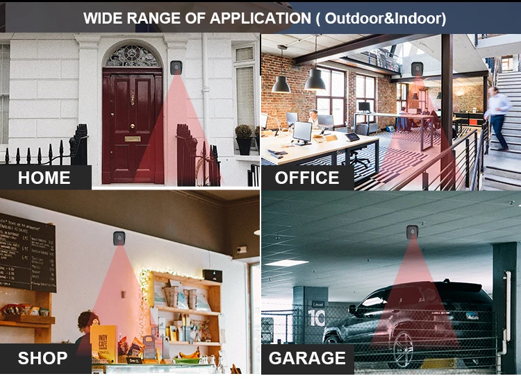 Driveway Alarm 800M Long Range Wireless Weather Resistant Motion Sensor&Detector-Monitor&Protect Outdoor/Indoor Property