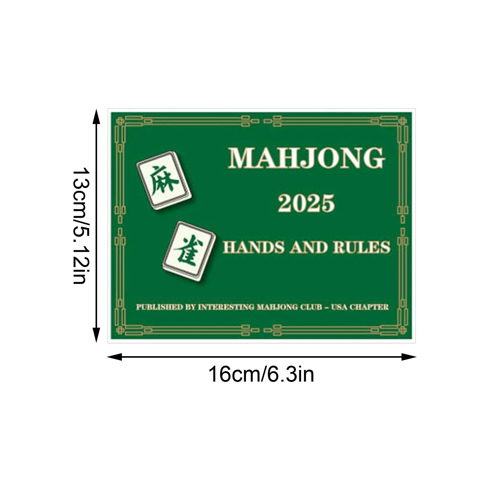 2025 بطاقات ما جونغ، بطاقات ما جونغ القياسية الرسمية للأيدي والقواعد بطاقات جونغ 2023 هدايا ألعاب ماجونغ المطبوعة الكبيرة