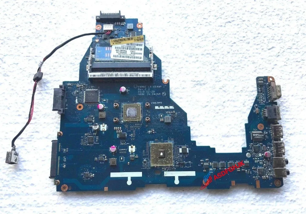 

Original FOR Toshiba Satellite C660 C660D Motherboard WITH E350 w/ DC Jack LA-6849P Works Perfectly