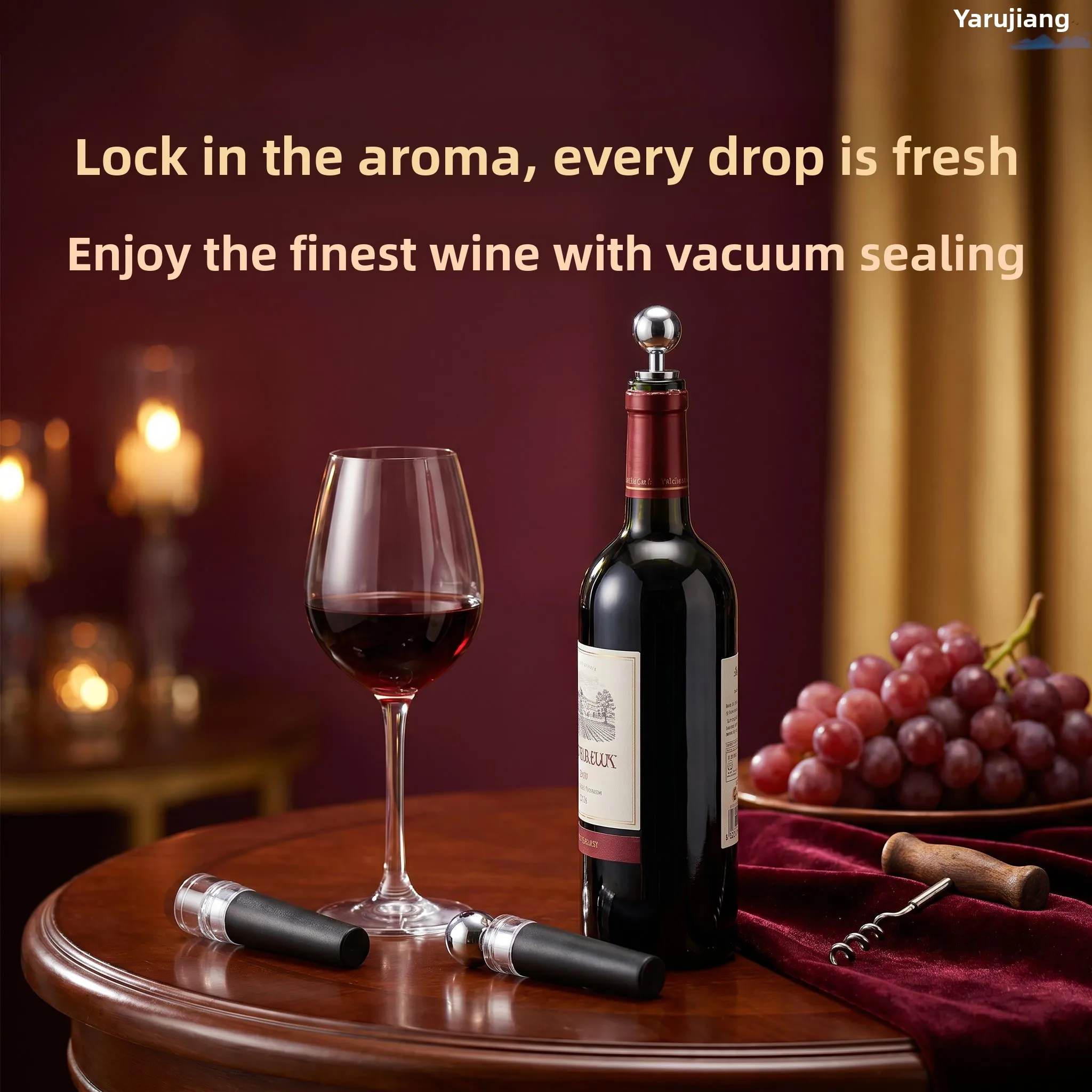

Silicone Wine Bottle Stopper Vacuum Sealed Pull out Style Storage Device for Red Wine Home Use Air Tight Wine Pourer