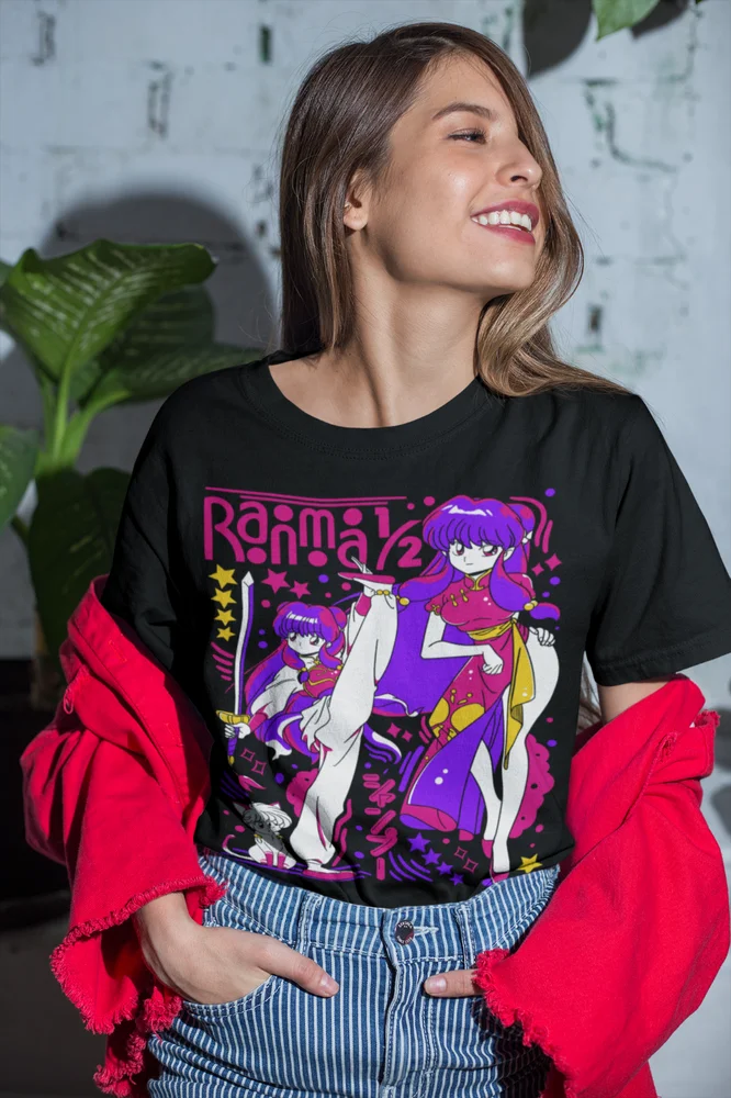 Rumiko takhashi t-Shirt, Kawai Waifu Manga Strip Anime Shirt, Ranma 1/2 Shampoo