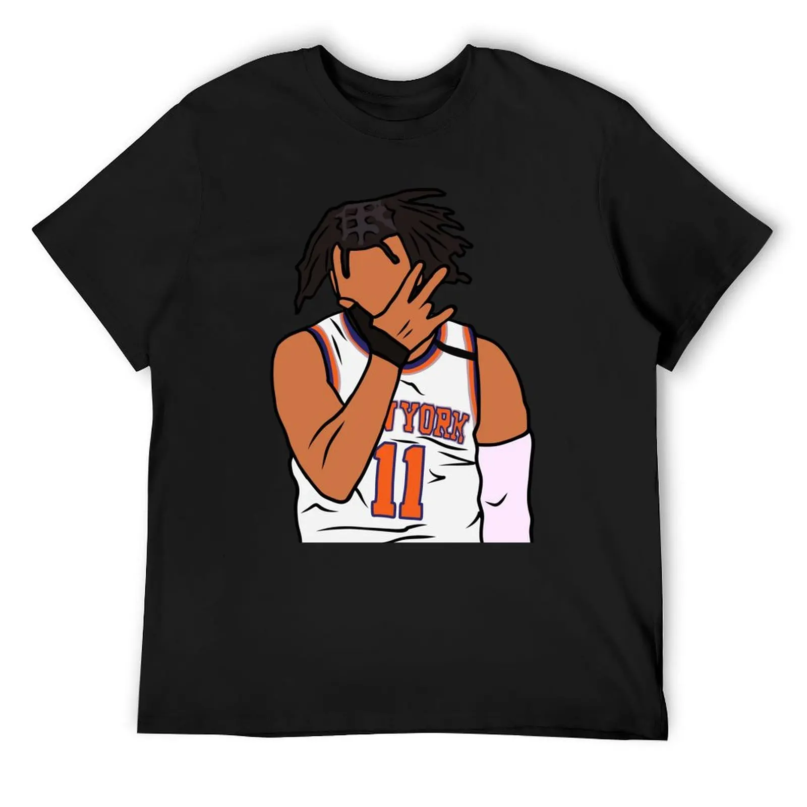 

Jalen Brunson 3 Point Celebration T-Shirt plain vintage anime shirt Men's cotton t-shirt