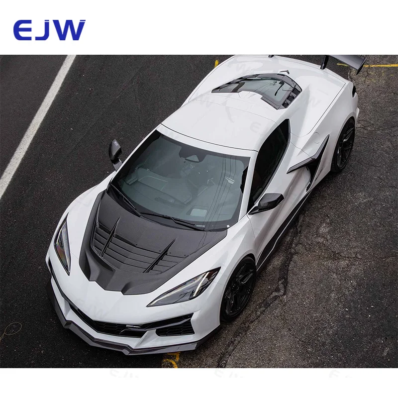 High Quality New Carbon Fiber Hood For Chevrolet Corvette C8 2020+ Modified ZR1 Style Multi Vent Bolt-On Includes Bolts