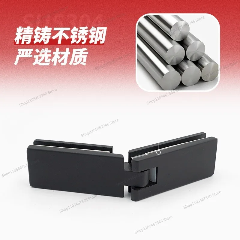 For Black Glass Hinge Partition Hinge, Stainless Steel Hotel Partition Bilateral Activity Hinge