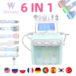 H2-O2 6 in1 Hydro Dermabrasion Skin Lifting Spa Facial Oxygen Aquapeel Machine Bio-lifting Spa Ultrasonic Scrubber Equipment