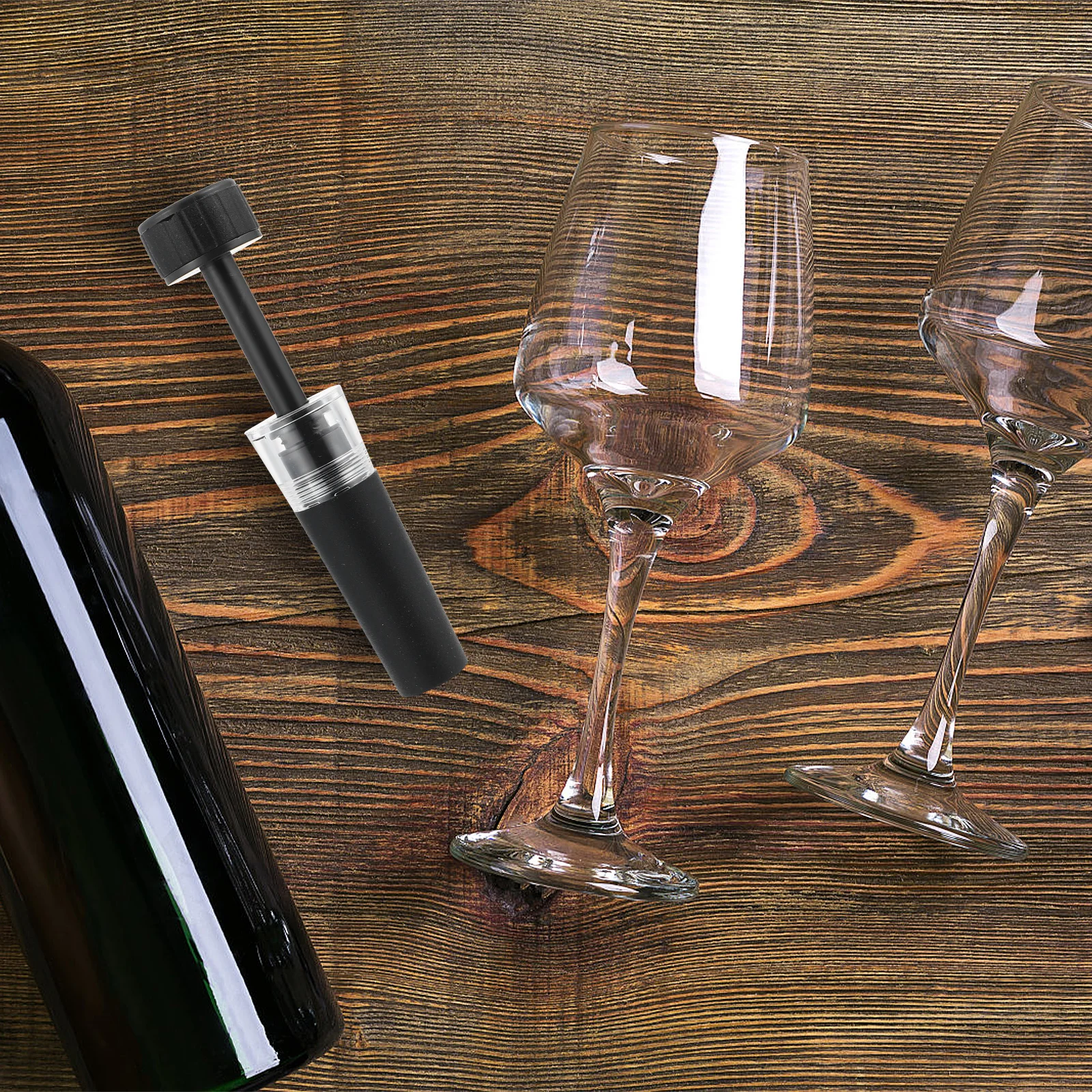 

2Pcs Vacuum Wine Bottle Stopper Professional Reusable Seal for Preserving Opened Red Wine Long-Lasting Freshness in Home Bar