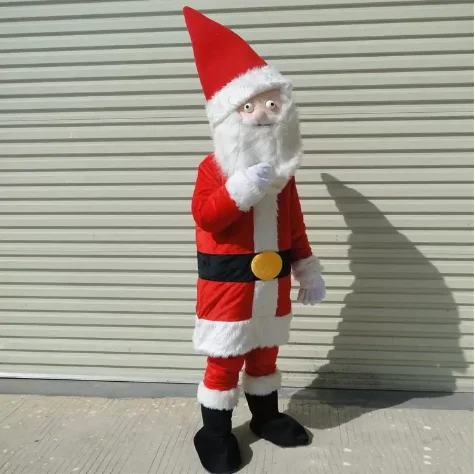 New Adult Halloween Christmas Santa Claus Mascotte Fancy Cartoon Mascot Costume Plush Fancy Dress Mascot Costume