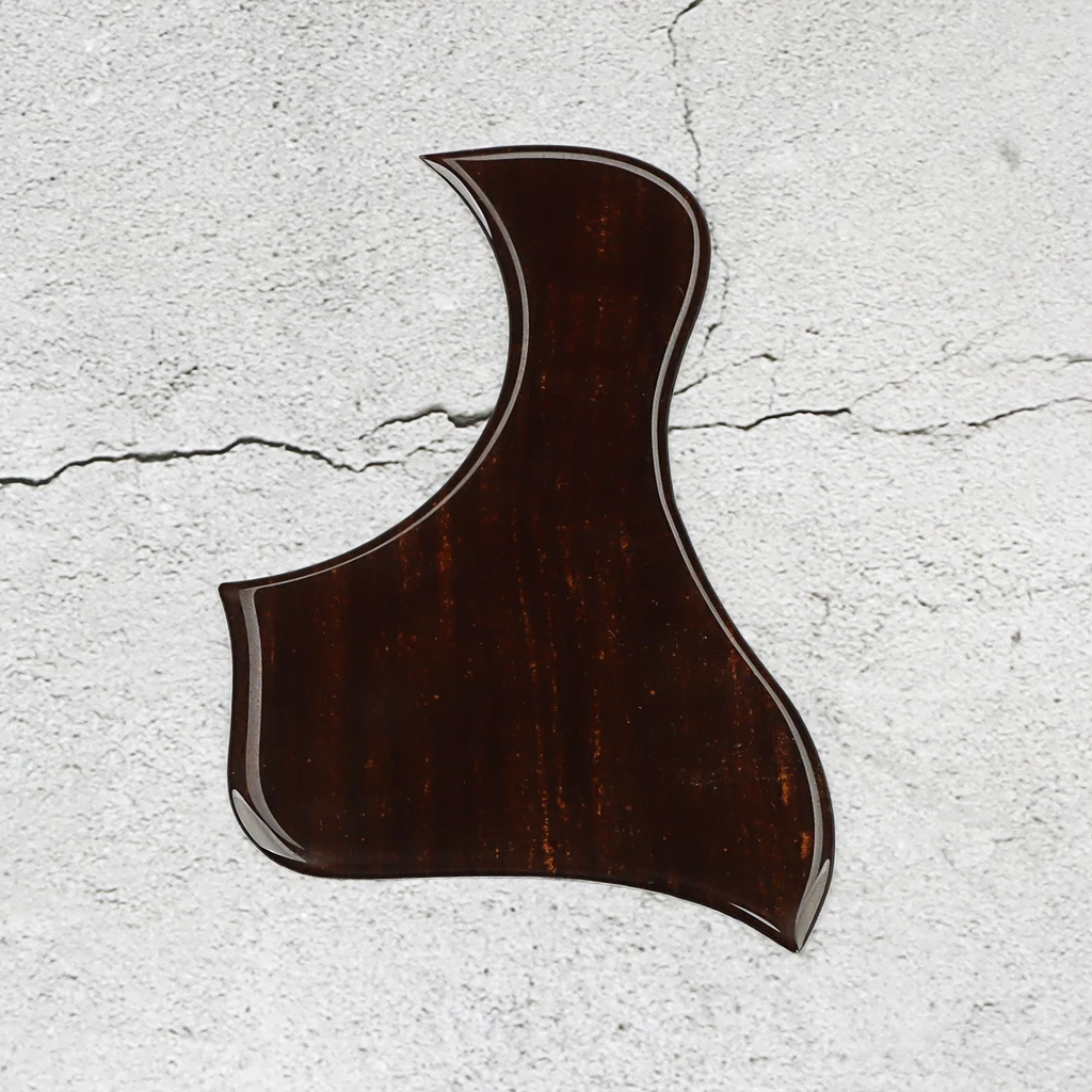 1Piece Acoustic left handed Guitar Pickguard for Backhand guitar Accessories rose wood Self adhesive Pick Guard Sticker