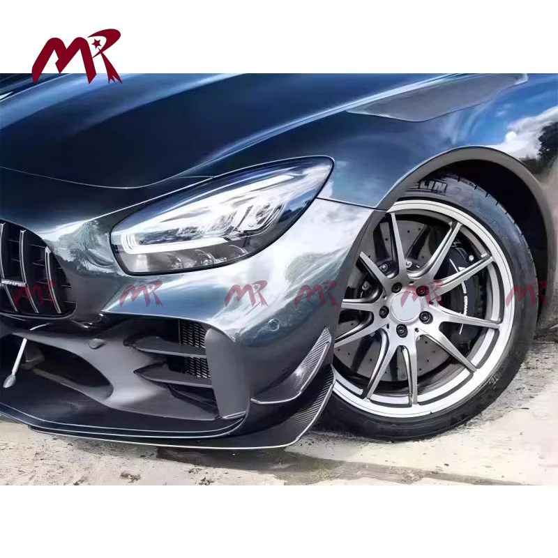 Carbon Fiber Front Trunk Spoiler Wing Splitters For Benz AMG GTR Coupe Spyder 2019 2020 2021