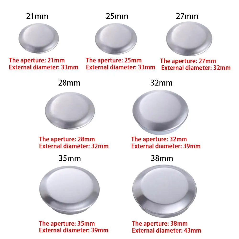 Kitchen Accessories Stainless Steel Sink Hole Cover Silver Round Faucet Hole Cover Anti-leakage Sink Plug Home