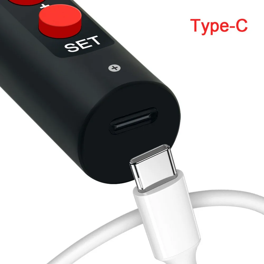 

65W USB Electric Soldering Iron Type-C PD/QC 180-500℃ Adjustable Temperature 8S Heat Portable Replaceable Tip for Circuit Board