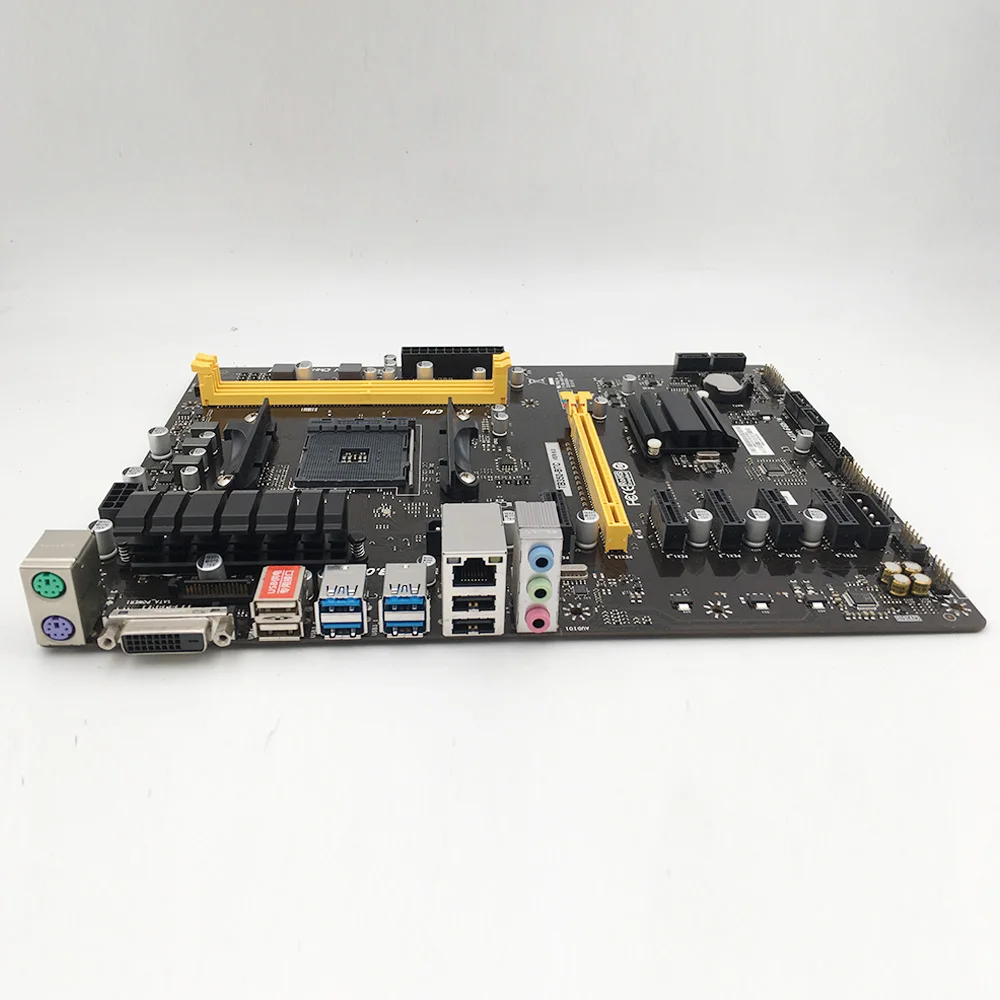 For BIOSTAR PC Desktop Motherboard 6PCIE DDR4 AM4 32GB SATA3 TB350-BTC