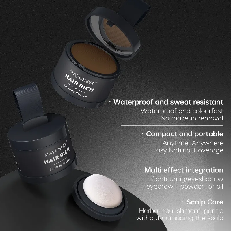 Natural Hairline Shadow Powder Waterproof Root Concealer Filler for High Forehead Thinning Hair Women Daily