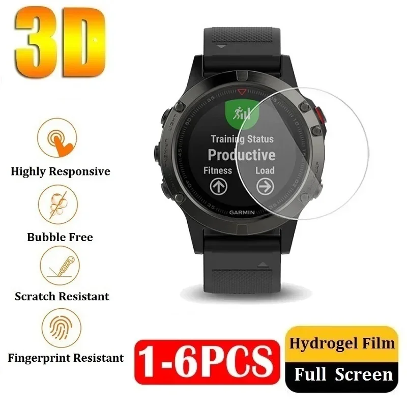 Screen Protector Film for Garmin Fenix 7X 7 7S 5X 5S 5 Plus Full Protective Film for Garmin Fenix 6X 6S 6 Pro