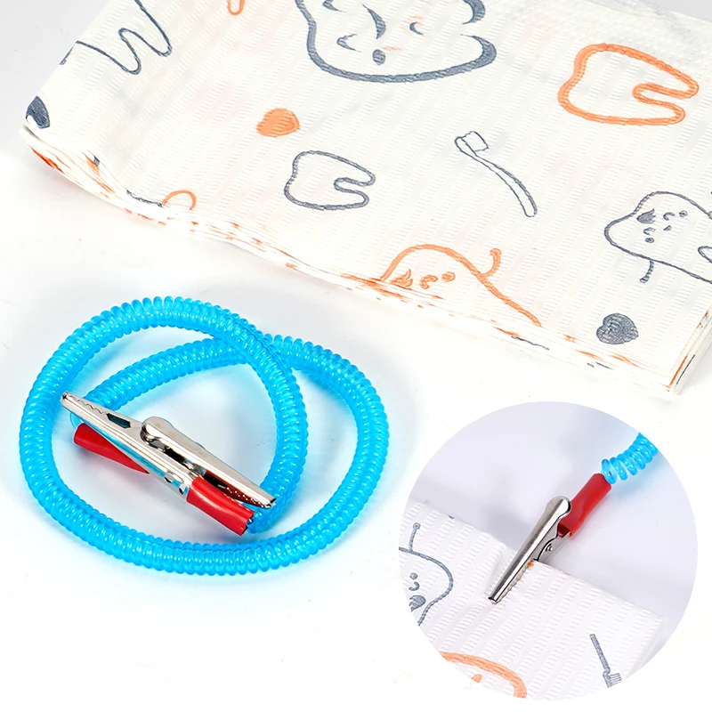 

1pc Dental Sterilizable Scarf Clip Paper Saliva Towel High-Temperature Dentistry Materials Dental Disposables Tools