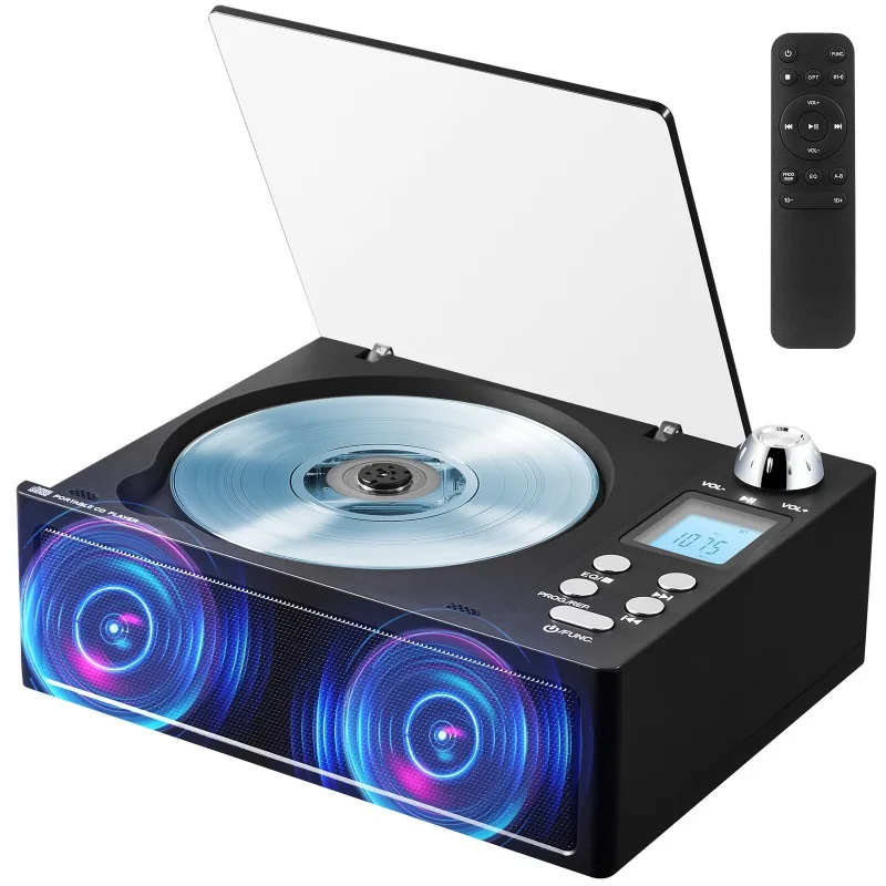 2026 All-in-one CD Radio Player Wireless Bluetooth FM Audio Speaker Support USB TF Card Home Desktop Player Title 2