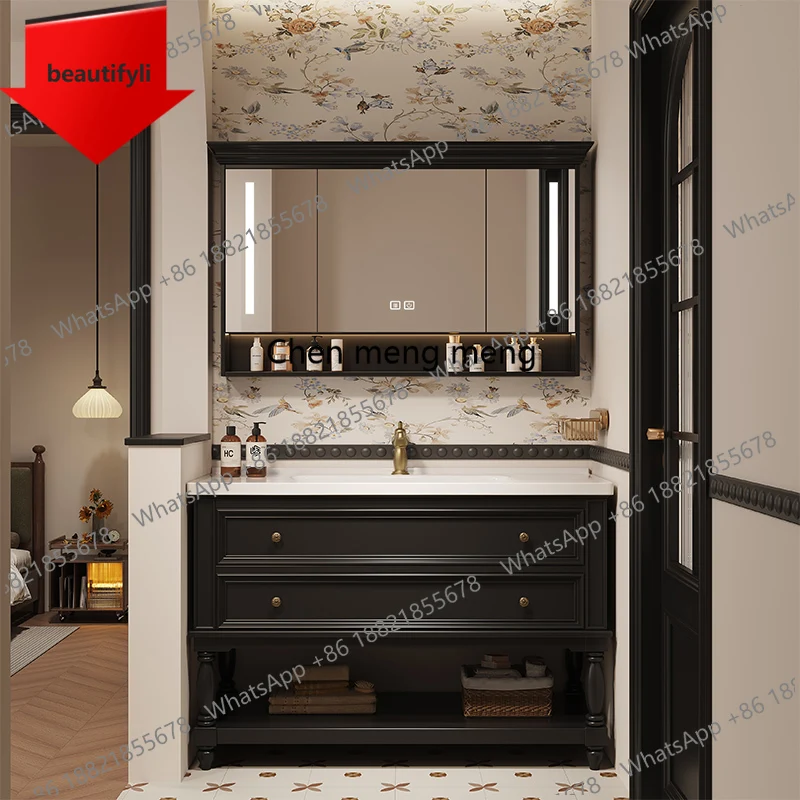 

A46 Toilet Mirror Bathroom Cabinet Organizer Modern Simple Storage Perfume Cupboard Wooden Quality Desgin Archivadores Furniture