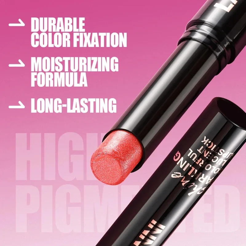 ลิปสติกไดมอนด์ เพิร์ลเลนท์กันน้ำติดทนนานไม่ติดถ้วยแมทกำมะหยี่มันวาวลิปสติกสีแดงเซ็กซี่แต่งหน้าเครื่องสำอาง