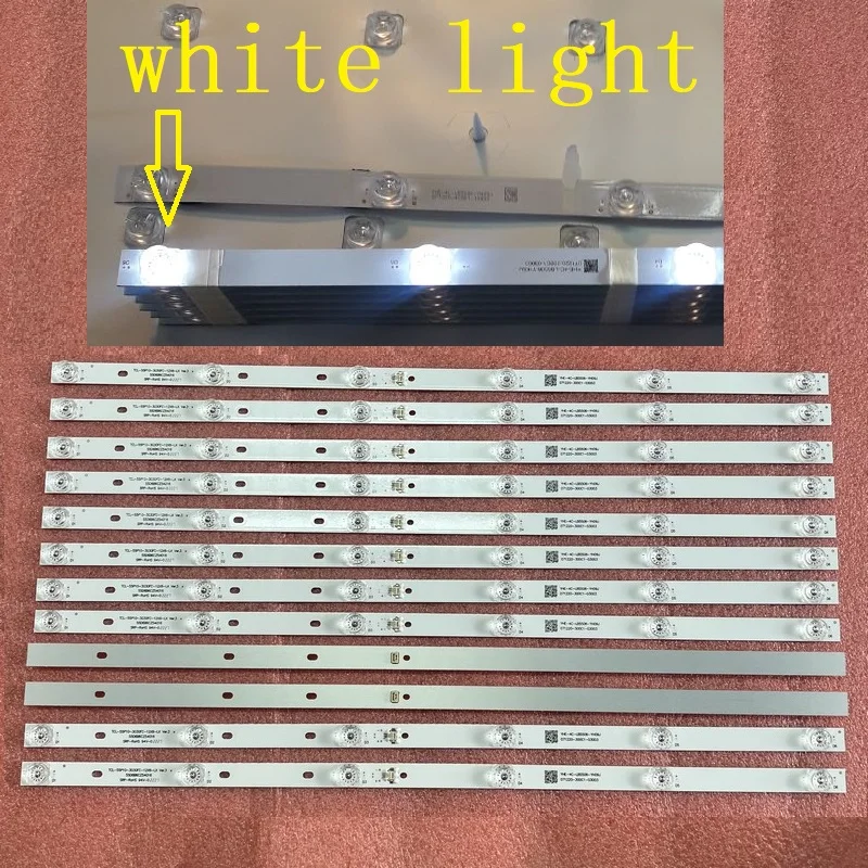 

Kit LED Backlight Strip(White light) for TCL 55C715 55C717 55C716 55C78 TCL-55P10-3030FC-12X6-LX20200106 YHF-4C-LB5506-YH10J