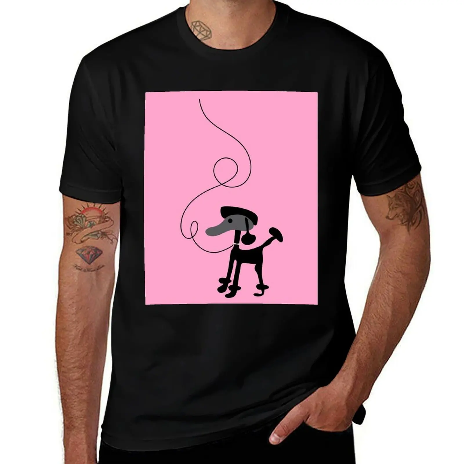 Sock Hop 2 Poodle Skirt Pink Fun T-Shirt Festival Casual Short Sleeve T-Shirt