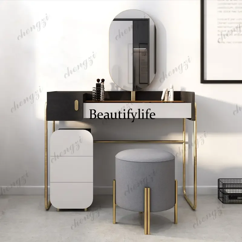 

M138 Sturdy Simple Makeup Table Small Space Lounges Bedroom Dressing Table Adult Black Modern Coiffeuse Chambre Furniture Home