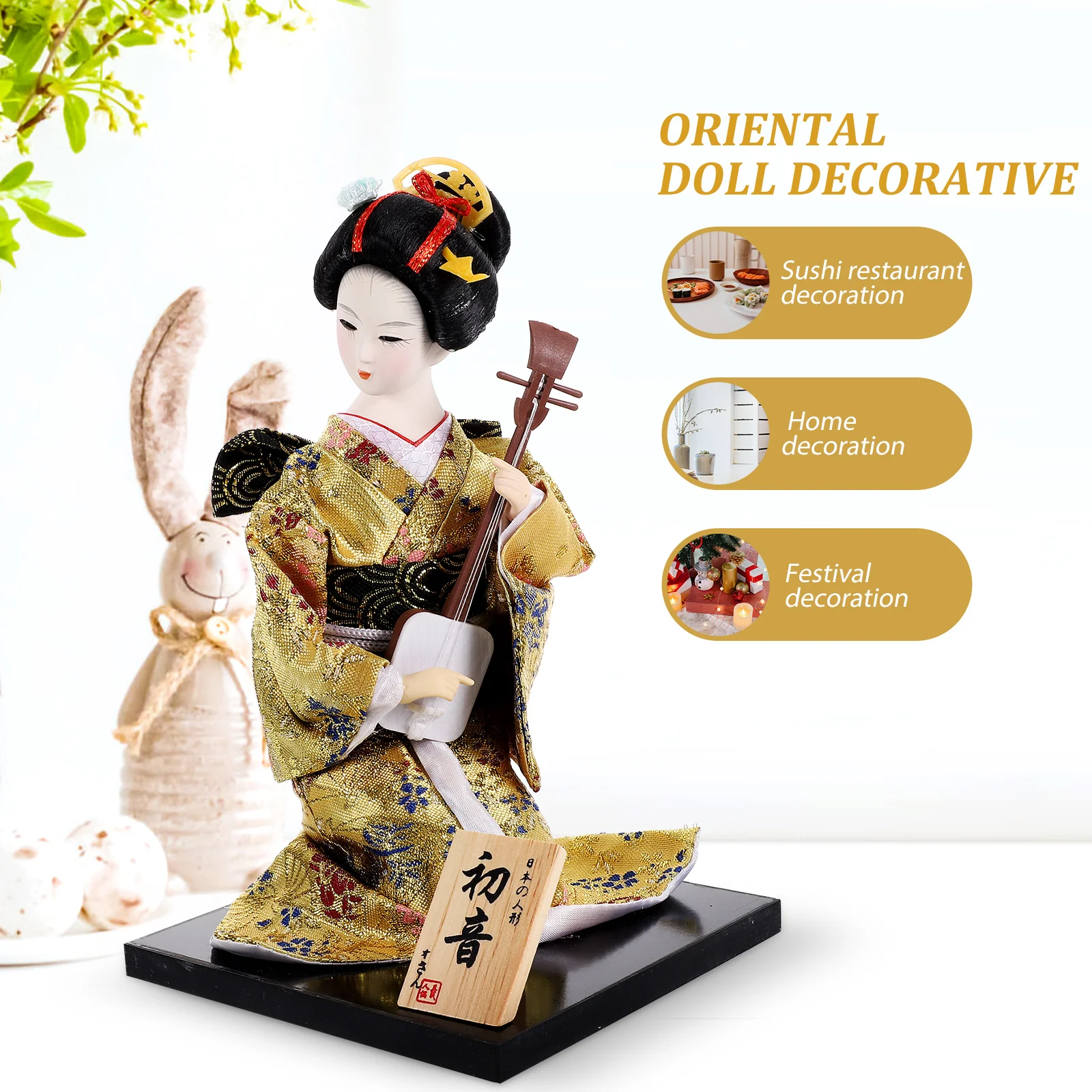 Statue Japanese Geisha Ornaments Gifts Plaster Decorative Kimonos Home Products