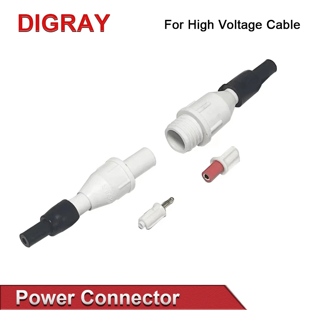 DIGRAY Electrical Adapter Laser Power Connector For CO2 Laser Tube High Voltage Cable
