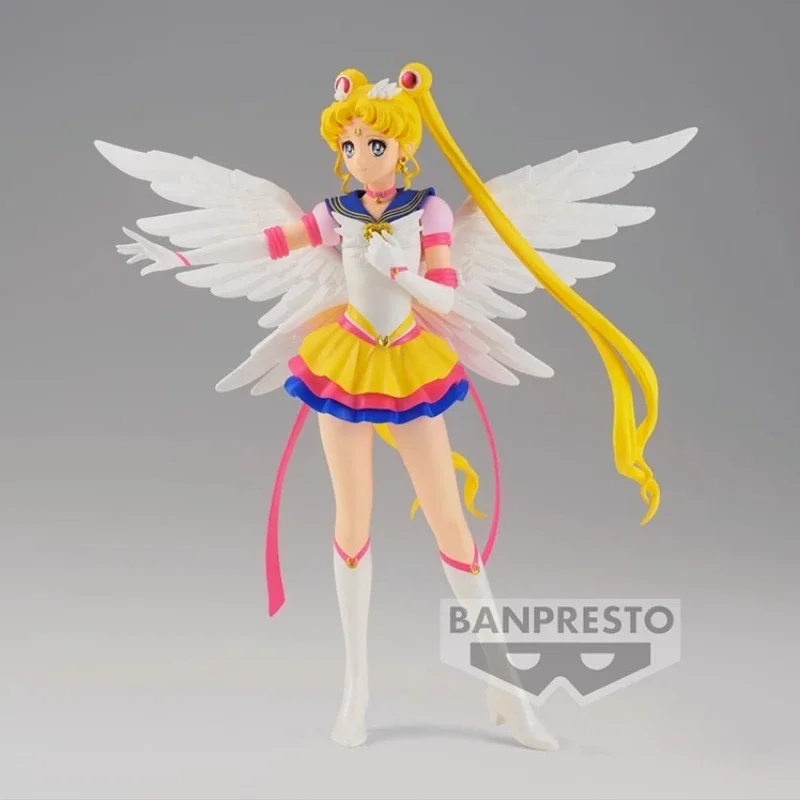 Bandai Original Sailor Moon Anime Figure Shiny Venus Tsukino Usagi GLITTER GLAMOURS Action Figure Toys for Kids Gift Model