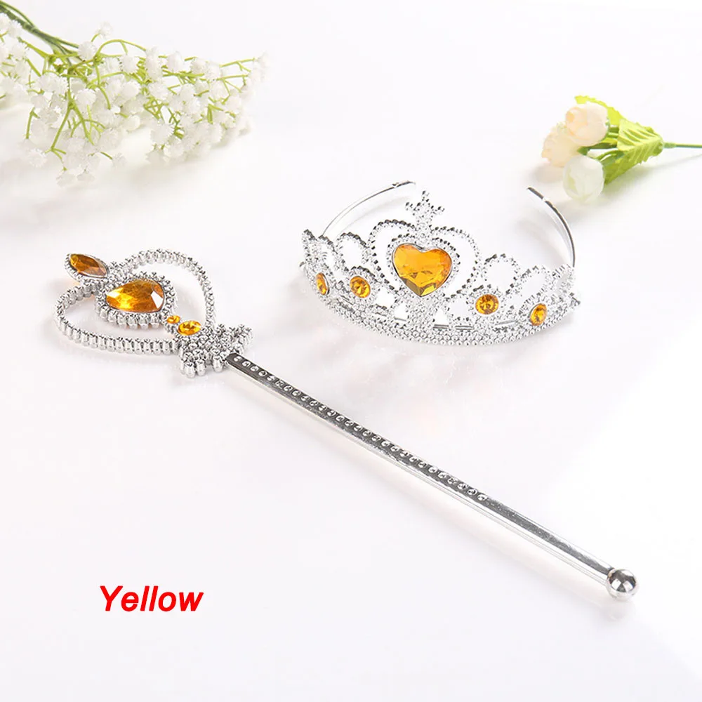 

Princess Festival Gift Heart-Shaped Tiara Magic Wands Headband Headwear Kids Toy Fashion Accessories Hair Styling Accessories