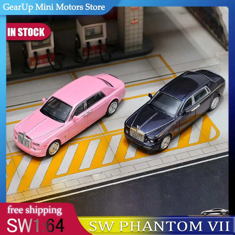 

Sw 1:64 Rolls-Royce Phantom Vii - Luxury Business Sedan, Diecast Alloy Model Simulation Car Collectible Toys Desktop Decoration