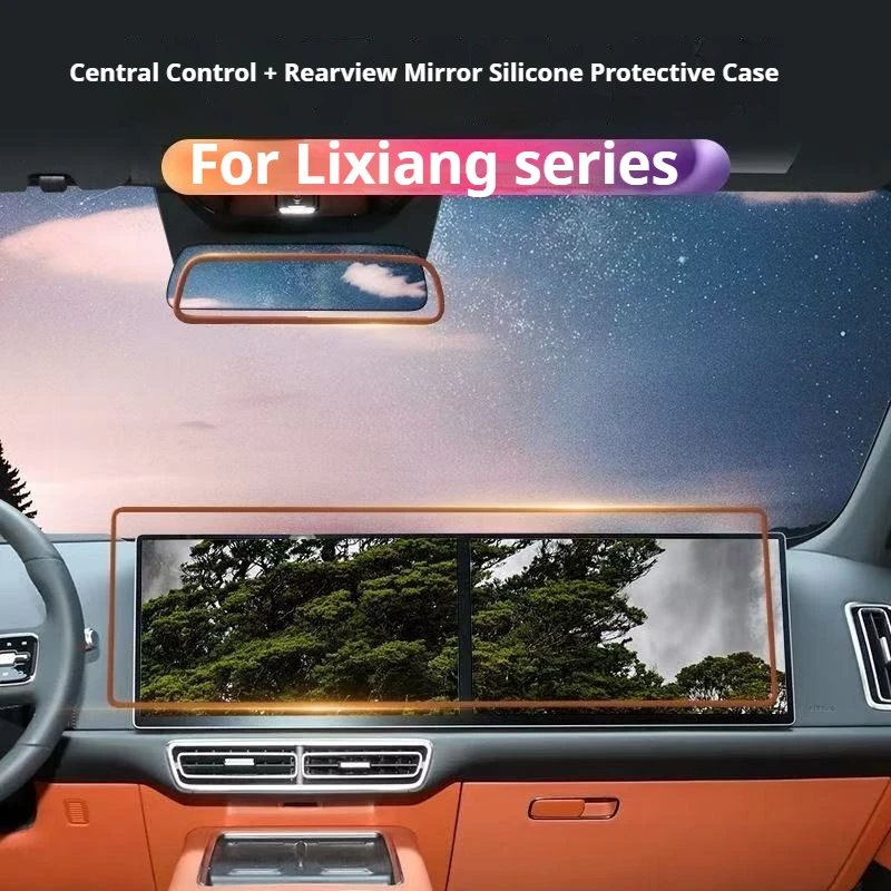 

For Li LiXiang I6 I8 L6 L7 L8 L9 MEAG Car Central Control Navigation Display Screen Protective Cover Silicone Interior Accessory