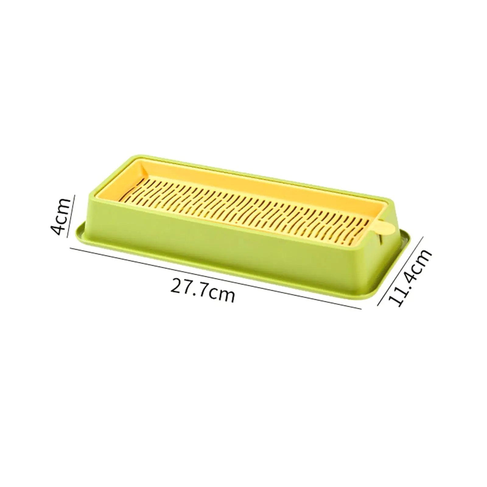 Cat Grass Growing Tray with Separate Handle for Easy Clean Seed Sprouter Tray for Indoor Outdoor Hydroponic Wheatgrass Bean