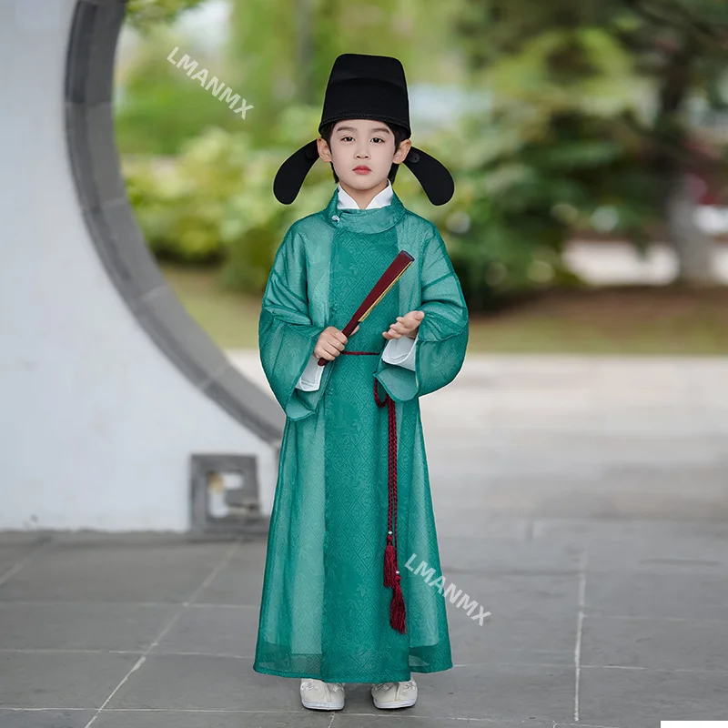 

Children's Hanfu Boys' Spring and Autumn Collection Song Dynasty Ancient Costume Boys' Summer 2025 New Collection