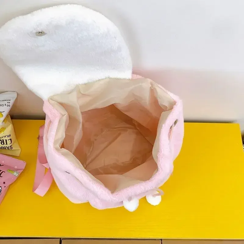 Saniro Kawaii Ransel untuk Wanita Mewah Hello Kitty Melody Tas Sekolah Siswa TK Tas Desainer Tren Fashion