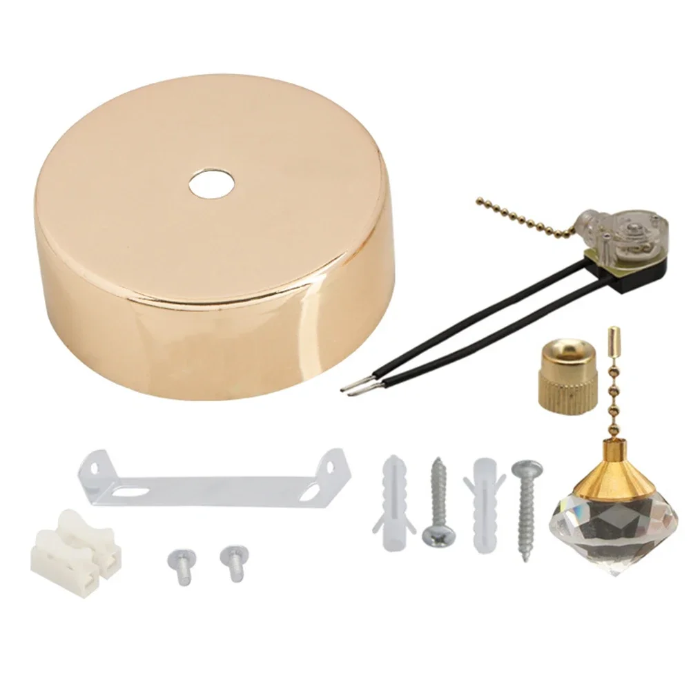 

Cord Pull Switch Pull Cord Light Switch 3A Current Capacity Effortless Light Control Convenient Pull Cord Mechanism