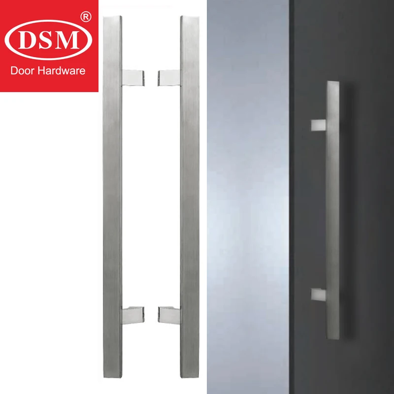 

Metal Frame Entrance Door Handle SUS304 Grade Stainless Steel Pull Handles For Entry/Front Wooden/Glass Doors PA-123-30*15*600mm