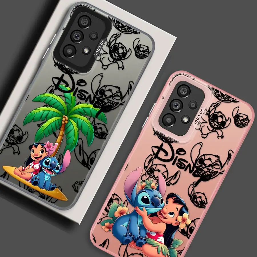 ディズニースティッチケース Samsung Galaxy A51 A56 A53 A73 A71 A72 A52 A54 A26 A36 A35 A55 ソフトシェル用