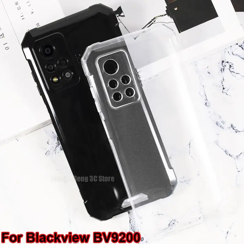 Anti-knock Phone Cover For Blackview BV9200 Case Ultra Thin Clear Soft TPU Case For Blackview BV9200 BV 9200 Couqe Funda 6.58