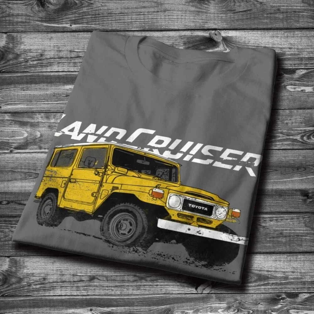 Casual Man FJ40 Land Cruiser T Shirt Man Popular Streetwear 100% Cotton Tee Shirt Summer Leisure Camiseta