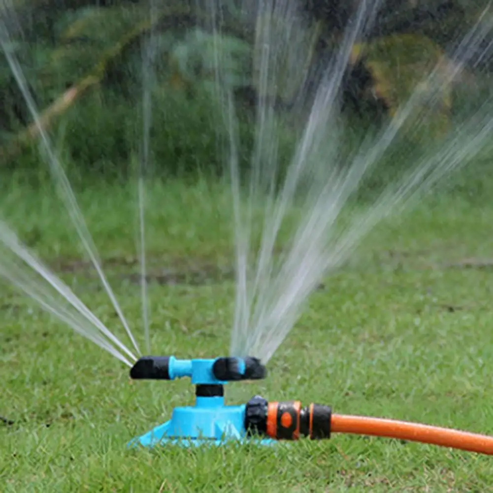 3-Arm Lawn Sprinkler 360-Degree Rotating Garden Sprinkler Large Area Coverage Sprinkler for Yard Watering Kids Pets Playing