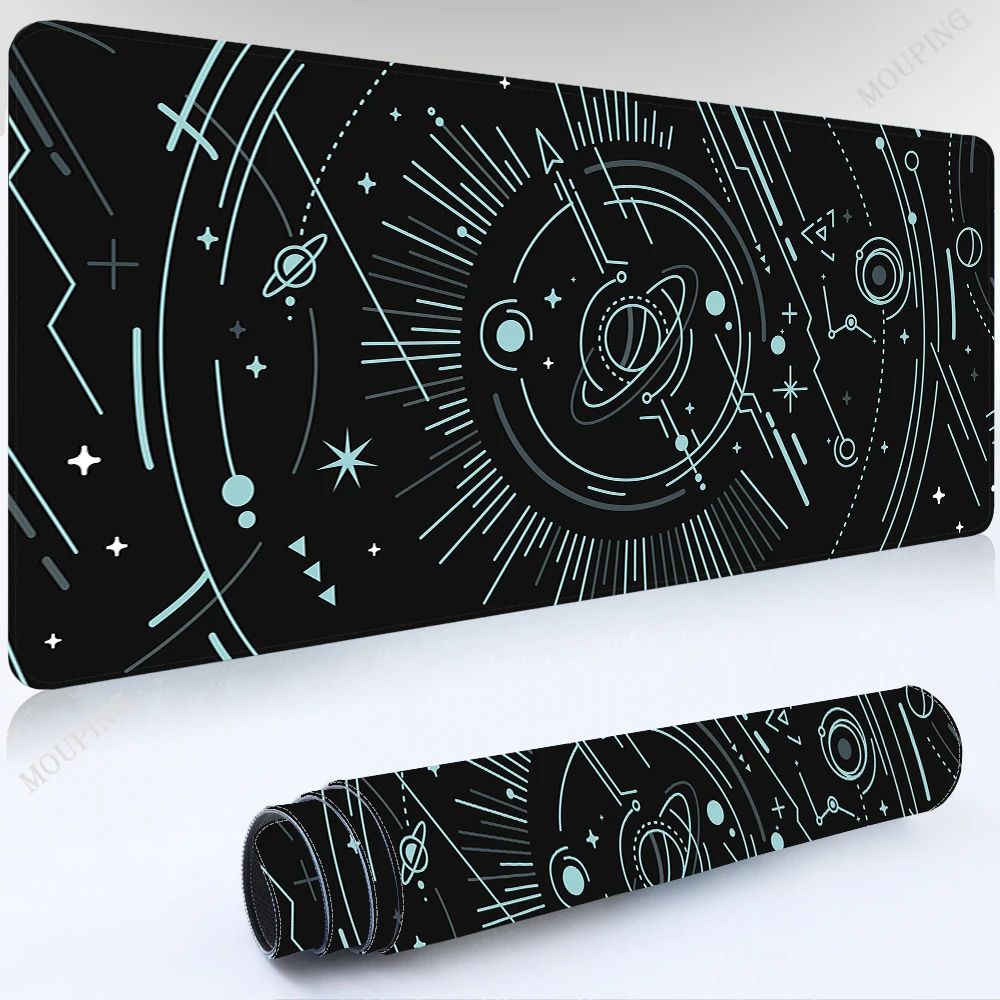 

Mouse Pad Black Setup Gamer Accessories Art Table Laptop Gaming Pad on The Tableanime Mouse Mats Mouse Carpet Rug Keyboard Pad