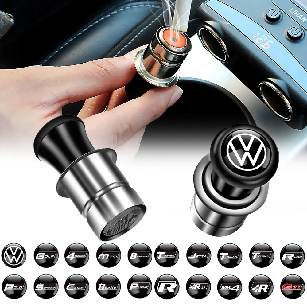 Car Flameless Cigar Cigarette Lighter Power Plug Socket For Volkswagen GTI Golf6 mk7 Polo Rline Passat Tiguan Touran Caddy Jetta